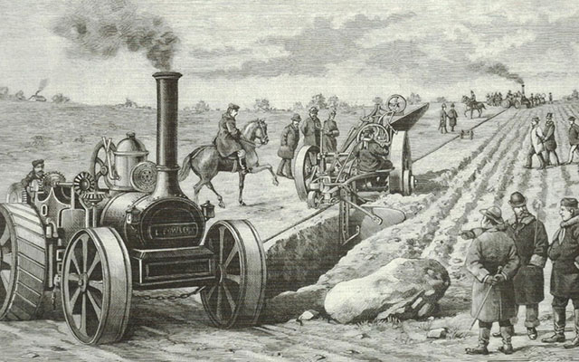 El origen del tractor: el siglo XIX y los tractores de vapor